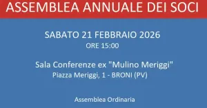 Assemblea annuale soci 2026 - Avis Broni - Immagine: 2