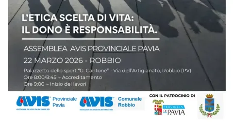 Assemblea AVIS Provinciale Pavia 2026